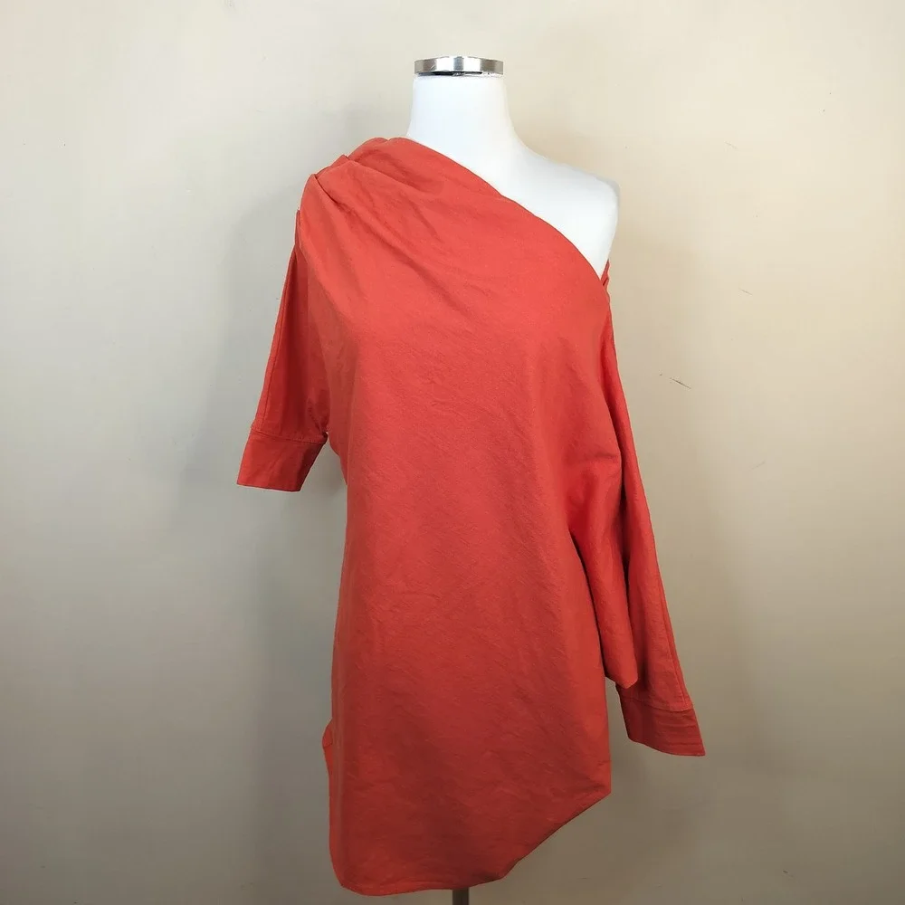 Free People Beach Modern Mini Dress Off Shoulder Dress Medium Womens Draped